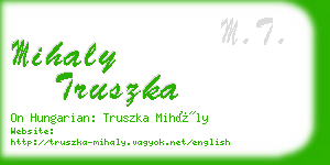 mihaly truszka business card